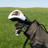 Eerste Halloween als papa pompoen wolf maan_1 Golfheadcover (Insitu)