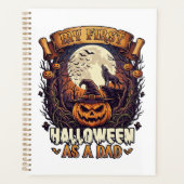 Eerste Halloween als papa Pompoen Wolf Maan_1 Planner (Voorkant)