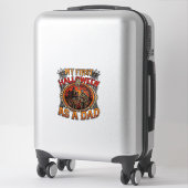 Eerste Halloween Als Papa Zombie Spokenhuis Kerkho Sticker (Koffer)