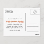 Eerste Halloween Baby Dragon Party uitnodiging (Achterkant)