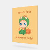 Eerste Halloween Baby Dragon Party uitnodiging Acryl Bord (Hoek)