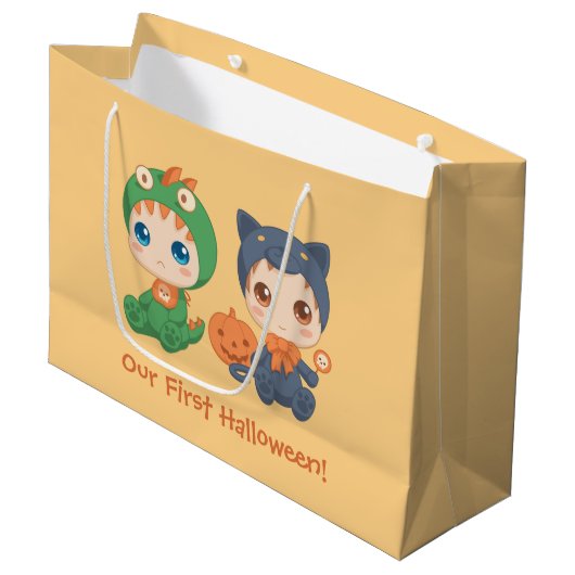 Eerste Halloween Baby Groot Cadeauzakje (Voorkant Gekanteld)