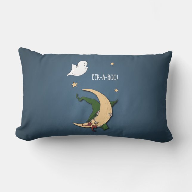 Eerste Halloween Baby Peek A Boo Witch met Ghost Kussen (Voorkant)