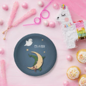 Eerste Halloween Baby Peek A Boo Witch met Ghost Papieren Bordje (Feest)