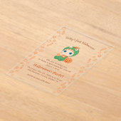 Eerste Halloween Baby Schattige Dragon Dinosaur Pa Acryl Uitnodigingen (Laagn)