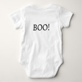 Eerste Halloween Boo Schattige Ghosts Pink Paarse  Romper (Achterkant)