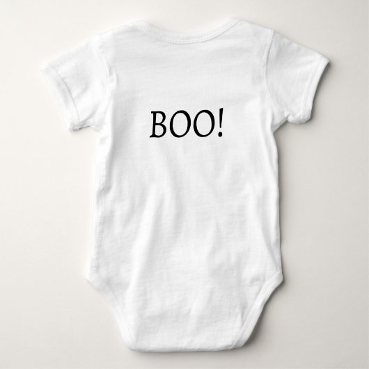 Eerste Halloween Boo Schattige Ghosts Pink Paarse Romper (Achterkant)