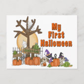 Eerste Halloween Cute & Spooky Briefkaart (Voorkant)