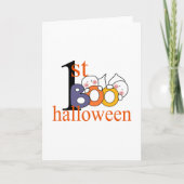 Eerste Halloween Ghost BOO! Kaart (Voorkant)