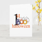 Eerste Halloween Ghost BOO! Kaart (Gele Bloem)
