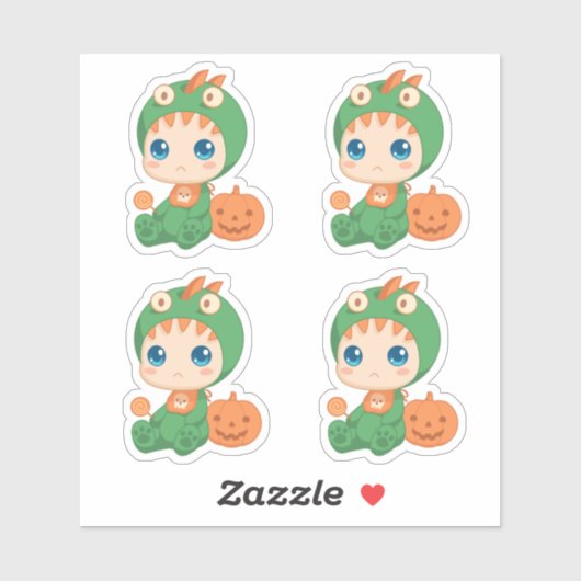 Eerste Halloween Leuke Baby Dragon Costume Set van Sticker (Vel)