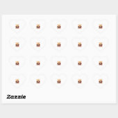 Eerste Halloween Moeder Geest Grafsteen Pompoen_1 Hart Sticker (Vel)