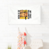 Eerste Halloween Moeder Shirt Vintage Spook Design Spandoek (Insitu)