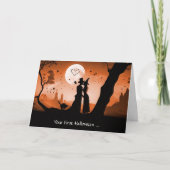 Eerste Halloween Passen getrouwd Schattige getrouw Kaart (Voorkant)