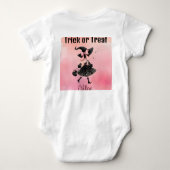 Eerste Halloween Schattige Kleine Heks  Trick or T Romper (Achterkant)