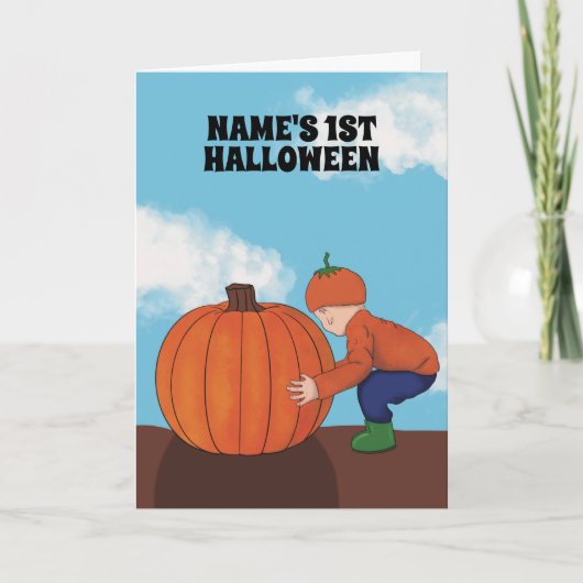 Eerste Halloween van de baby Feestdagen Kaart (Voorkant)