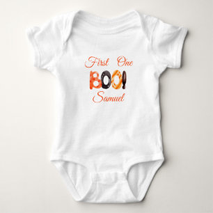 Eerste Halloween Verjaardag Little Boo Baby T-shir Romper