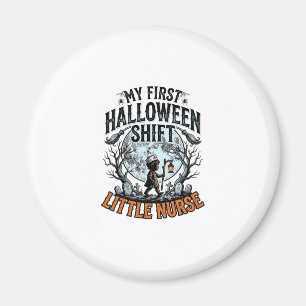 Eerste Halloween-verpleegster Spooky Moon Babykost Magneet
