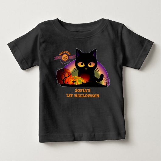 Eerste Halloween Zwarte Kat Peuter (Voorkant)