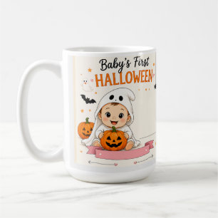 Eerste Halloweenfeestje van de baby Koffiemok