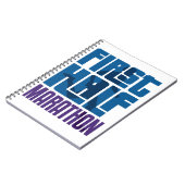 Eerste halve marathon 13,1 miljoen notitieboek (Linkerzijde)