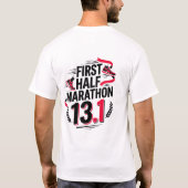Eerste halve marathon 13.1 t-shirt (Achterkant)