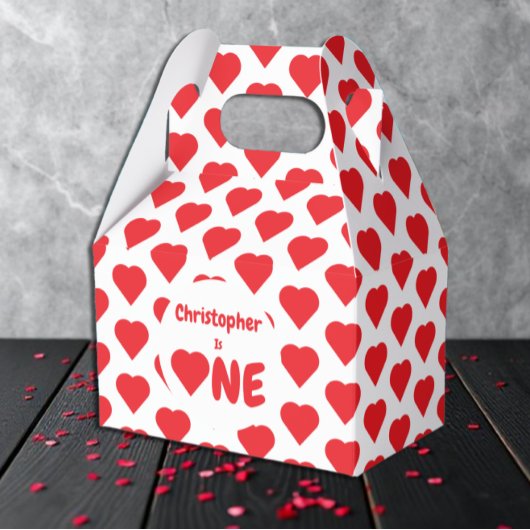 Eerste hartdag van het hart bedankdoosjes