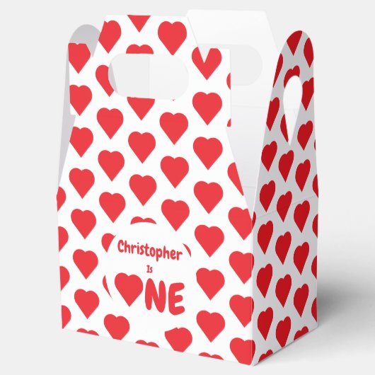 Eerste hartdag van het hart bedankdoosjes (Geopend)