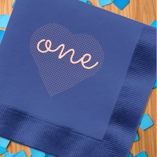 Eerste hartdag van het hart folie servetten