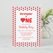 Eerste hartdag van het hart kaart (Staand voorkant)