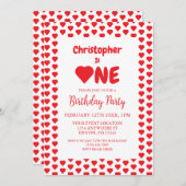 Eerste hartdag van het hart kaart (Voorkant / Achterkant)