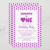 Eerste hartdag van het hart kaart (Voorkant / Achterkant)