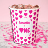 Eerste hartdag van het hart papieren bekers