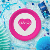 Eerste hartdag van het hart papieren bordje (Feest)