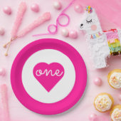 Eerste hartdag van het hart papieren bordje (Feest)