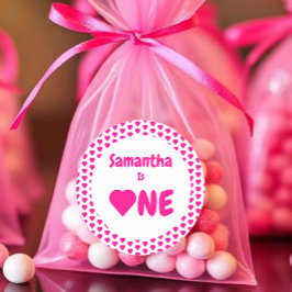 Eerste hartdag van het hart ronde sticker