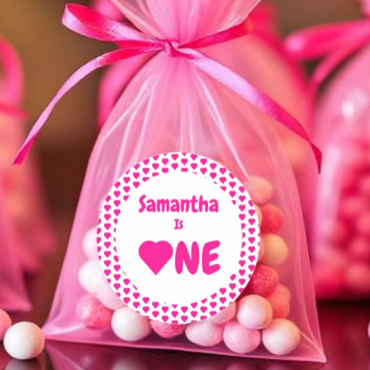 Eerste hartdag van het hart ronde sticker