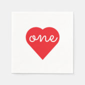 Eerste hartdag van het hart servet (Voorkant)