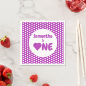 Eerste hartdag van het hart servet (Insitu)