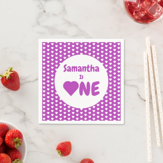 Eerste hartdag van het hart servet (Insitu)