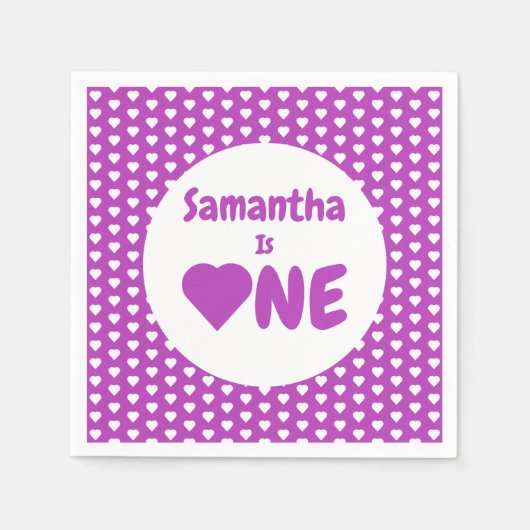 Eerste hartdag van het hart servet (Voorkant)