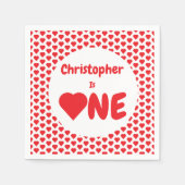 Eerste hartdag van het hart servet (Voorkant)