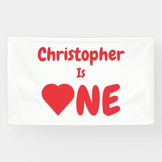 Eerste hartdag van het hart spandoek (Horizontaal)