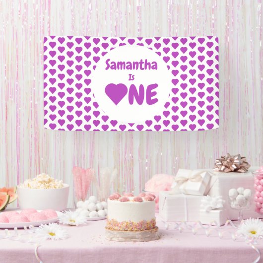 Eerste hartdag van het hart spandoek (Feest)