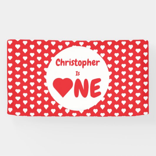 Eerste hartdag van het hart spandoek (Horizontaal)