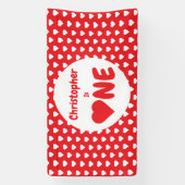 Eerste hartdag van het hart spandoek (Verticaal)