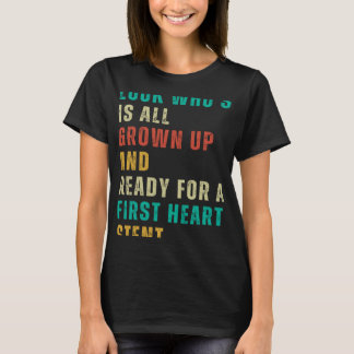 Eerste hartstent na chirurgie knevel wordt snel be t-shirt
