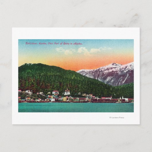 Eerste haven van binnenkomst in het Uitzicht van A Briefkaart (Voorkant)