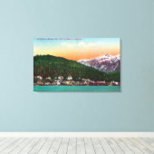 Eerste haven van binnenkomst in het Uitzicht van A Canvas Afdruk (Insitu (Houten vloer))