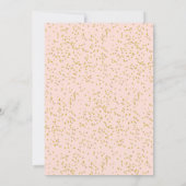 Eerste Heilige Commune Blush Pink Gold Dust Save The Date (Achterkant)